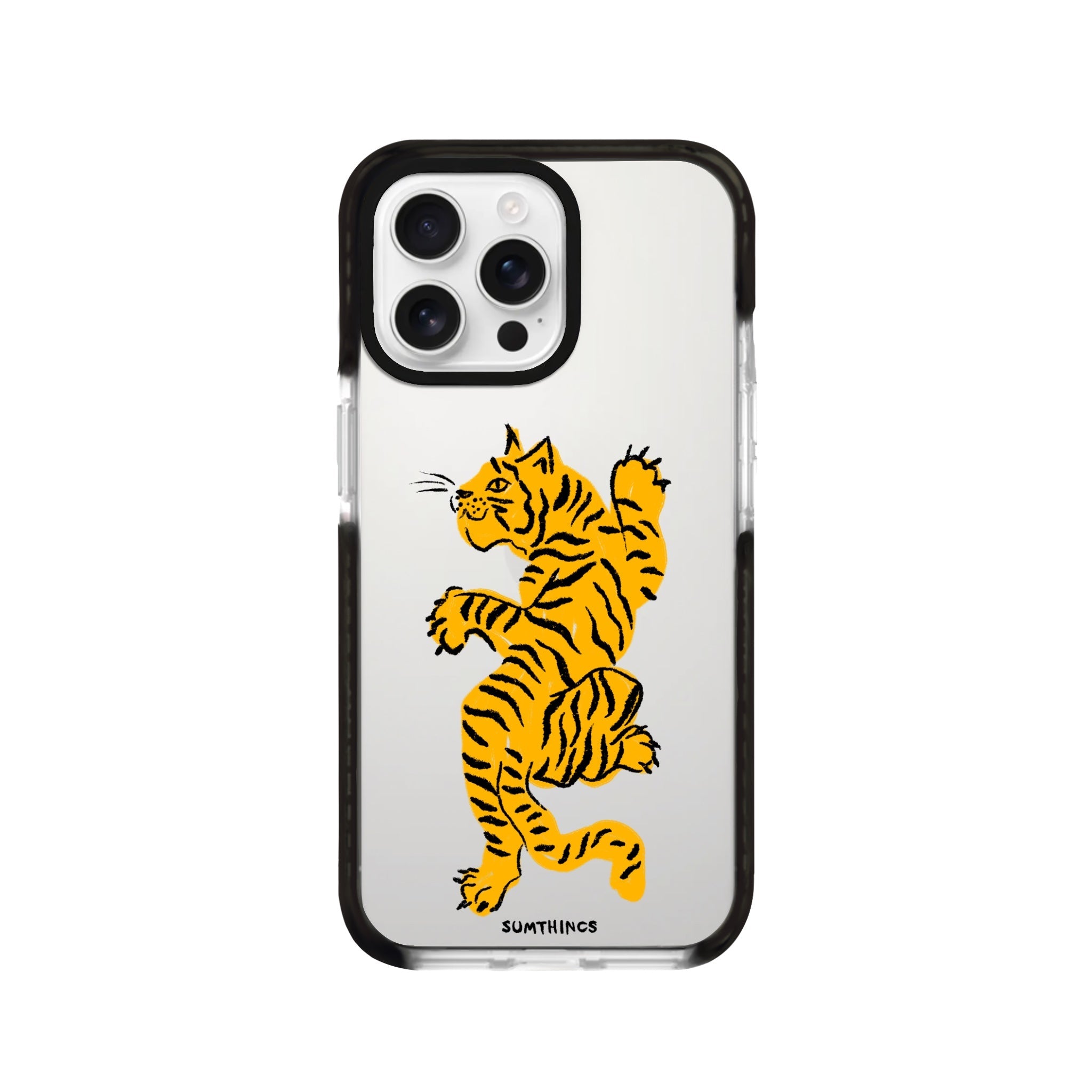 iPhone 16 Pro ROAR Procase Şeffaf Telefon Kılıfı Siyah Şeffaf - SUMTHINCS