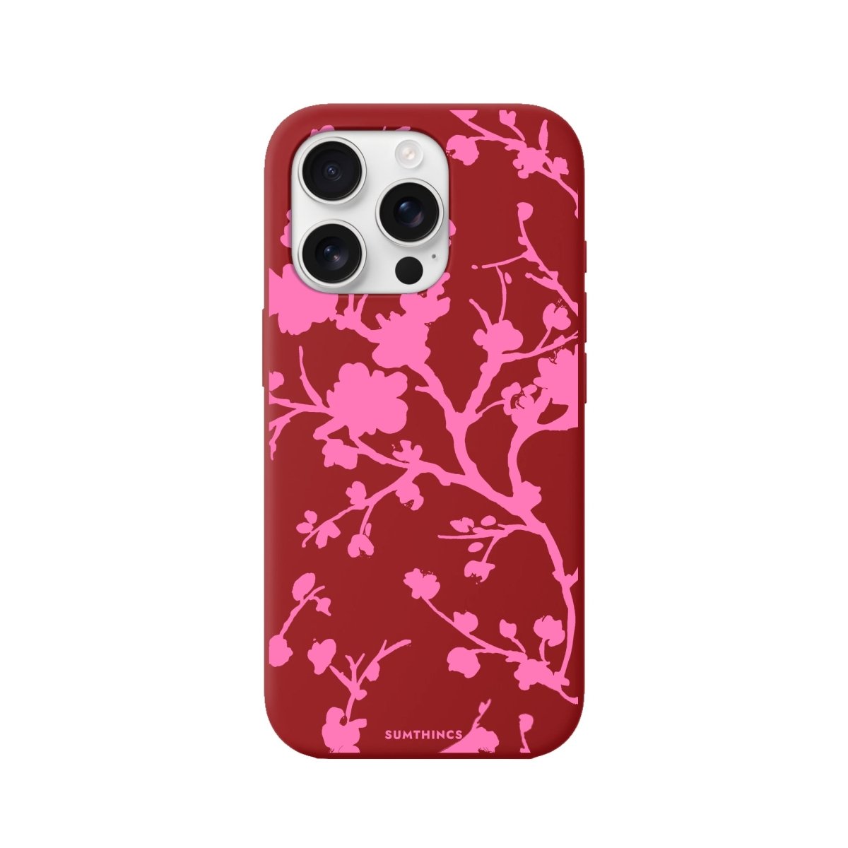 iPhone 16 Pro Sakura Premium Telefon Kılıfı Kırmızı - SUMTHINCS