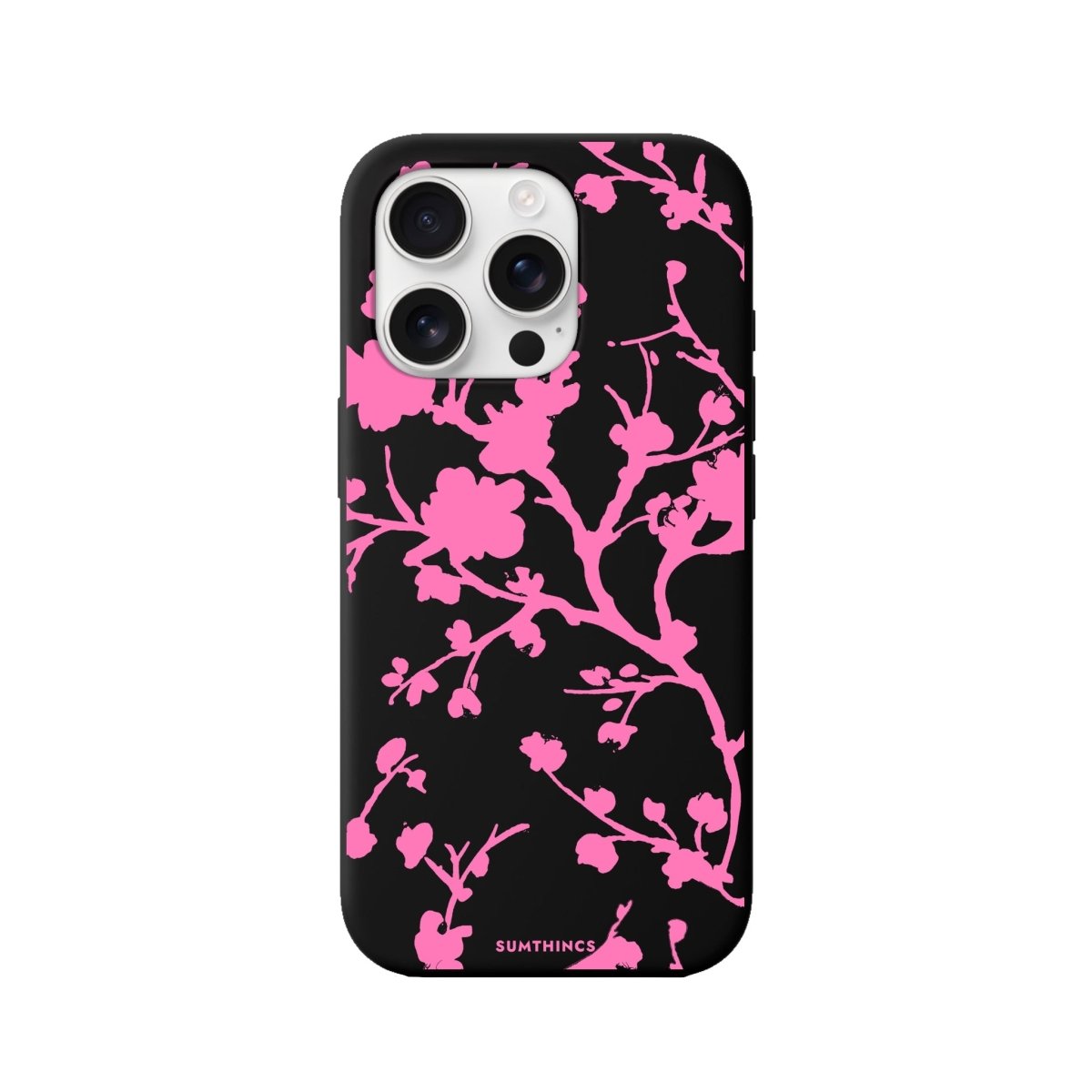 iPhone 16 Pro Sakura Premium Telefon Kılıfı Siyah - SUMTHINCS