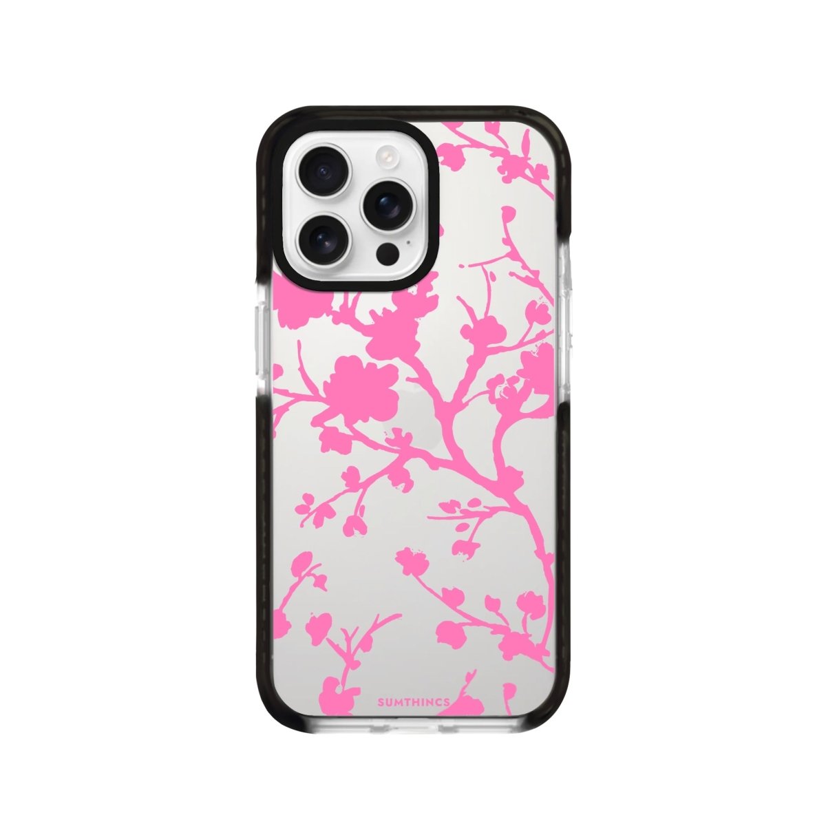 iPhone 16 Pro Sakura Procase Şeffaf Telefon Kılıfı Siyah Şeffaf - SUMTHINCS
