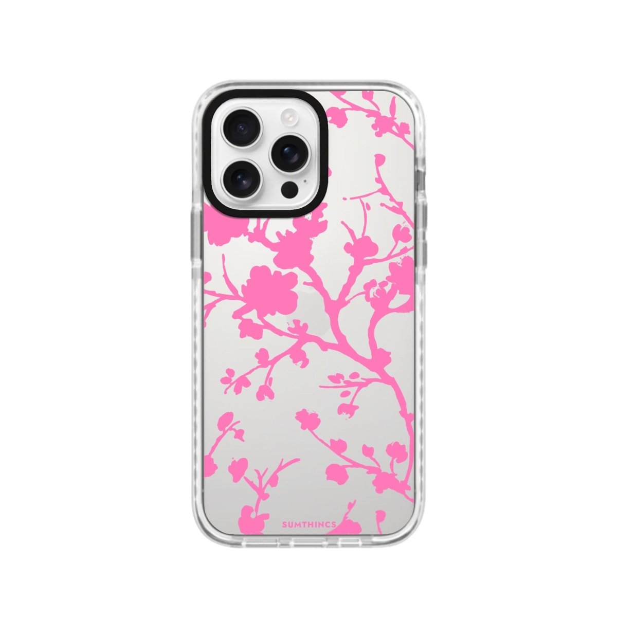 iPhone 16 Pro Sakura Procase Şeffaf Telefon Kılıfı Beyaz Şeffaf - SUMTHINCS