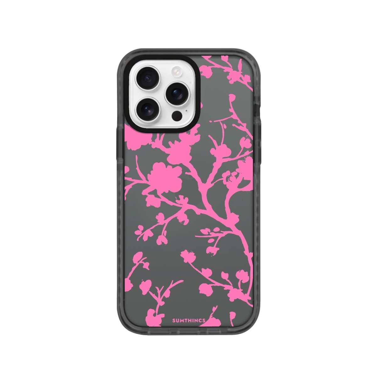 iPhone 16 Pro Sakura Procase Şeffaf Telefon Kılıfı Antrasit - SUMTHINCS