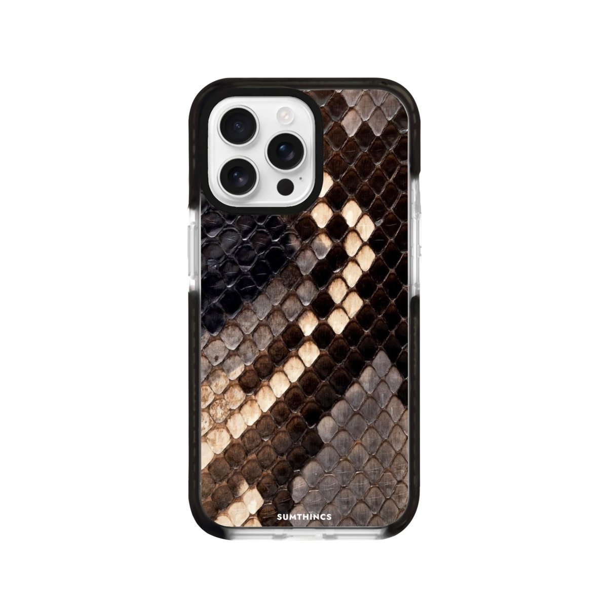 iPhone 16 Pro Serpent Procase Şeffaf Telefon Kılıfı Siyah Şeffaf - SUMTHINCS