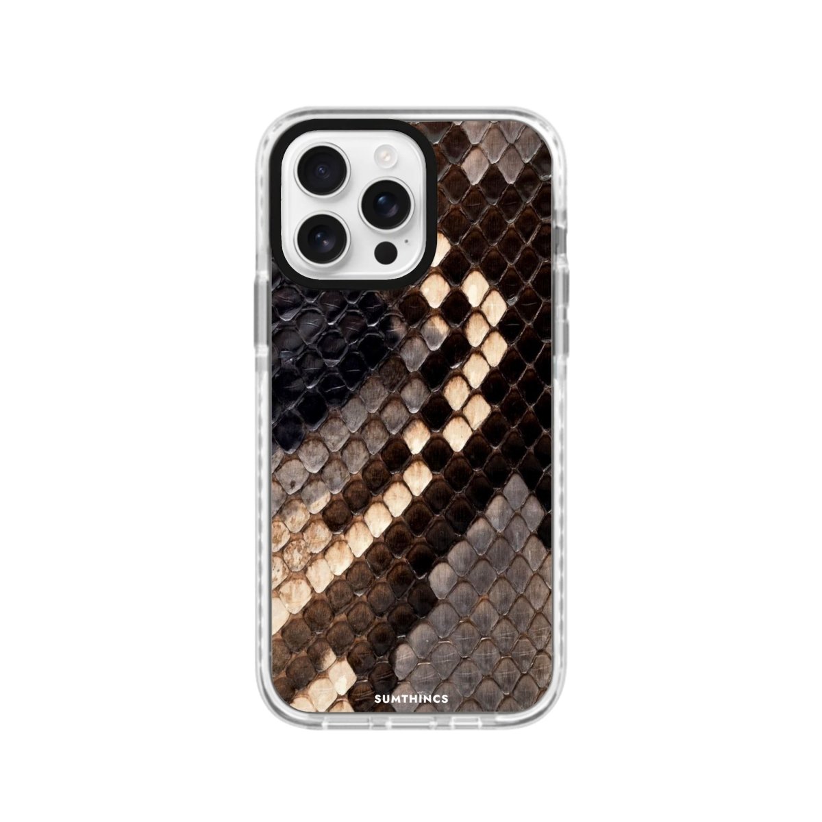 iPhone 16 Pro Serpent Procase Şeffaf Telefon Kılıfı Beyaz Şeffaf - SUMTHINCS