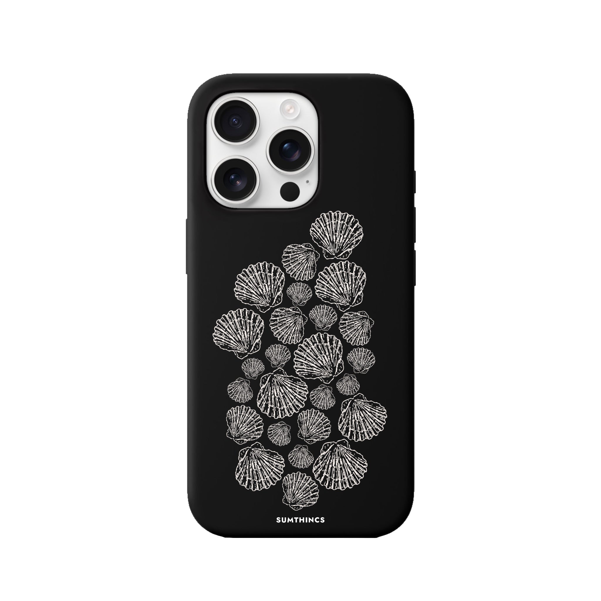 iPhone 16 Pro Shell Print Premium Telefon Kılıfı Siyah - SUMTHINCS