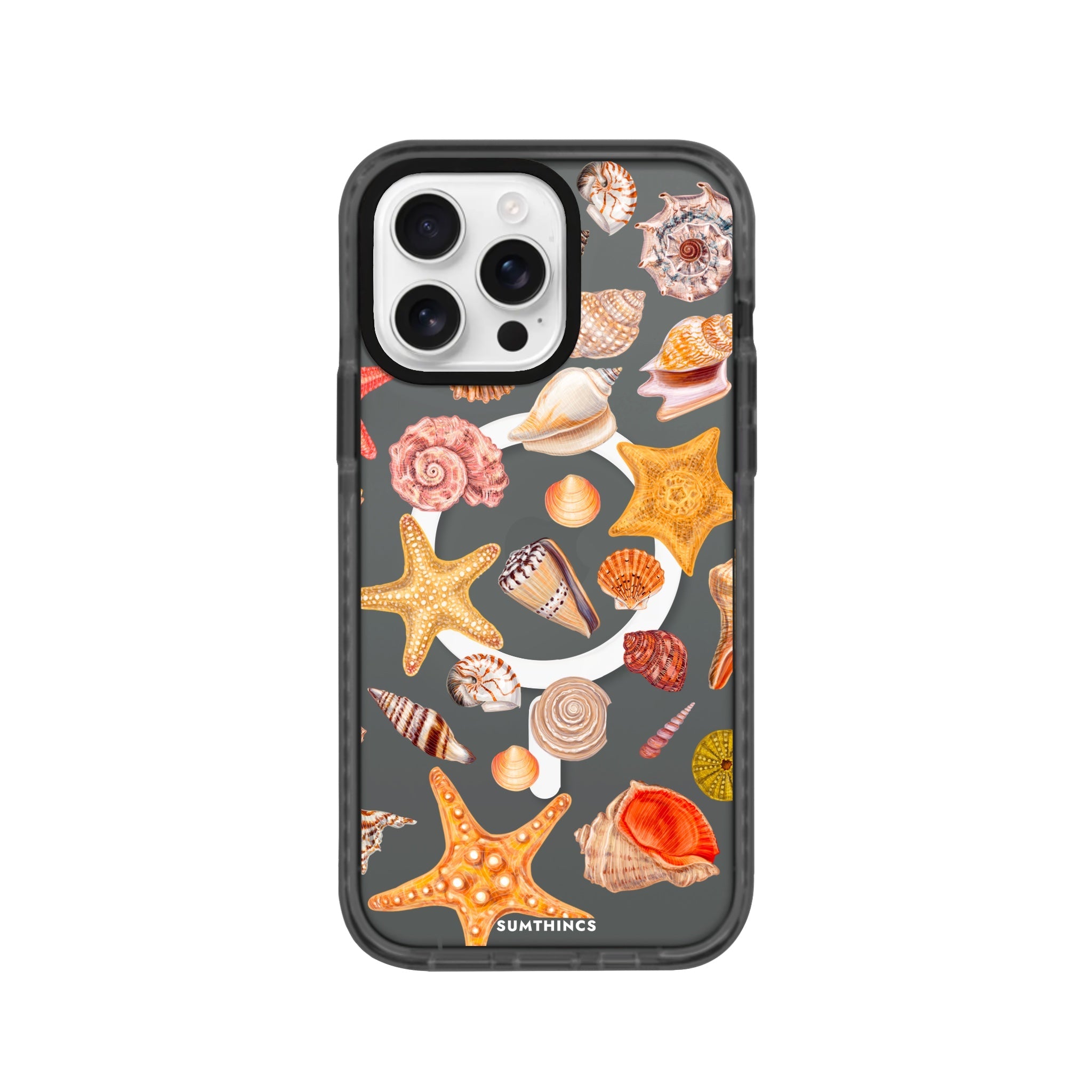 iPhone 16 Pro Shells Magsafe Procase Şeffaf Telefon Kılıfı Antrasit - SUMTHINCS