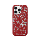 iPhone 16 Pro Silver Doodles Premium Telefon Kılıfı - SUMTHINCS