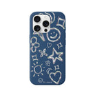 iPhone 16 Pro Silver Doodles Premium Telefon Kılıfı - SUMTHINCS