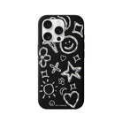 iPhone 16 Pro Silver Doodles Premium Telefon Kılıfı - SUMTHINCS