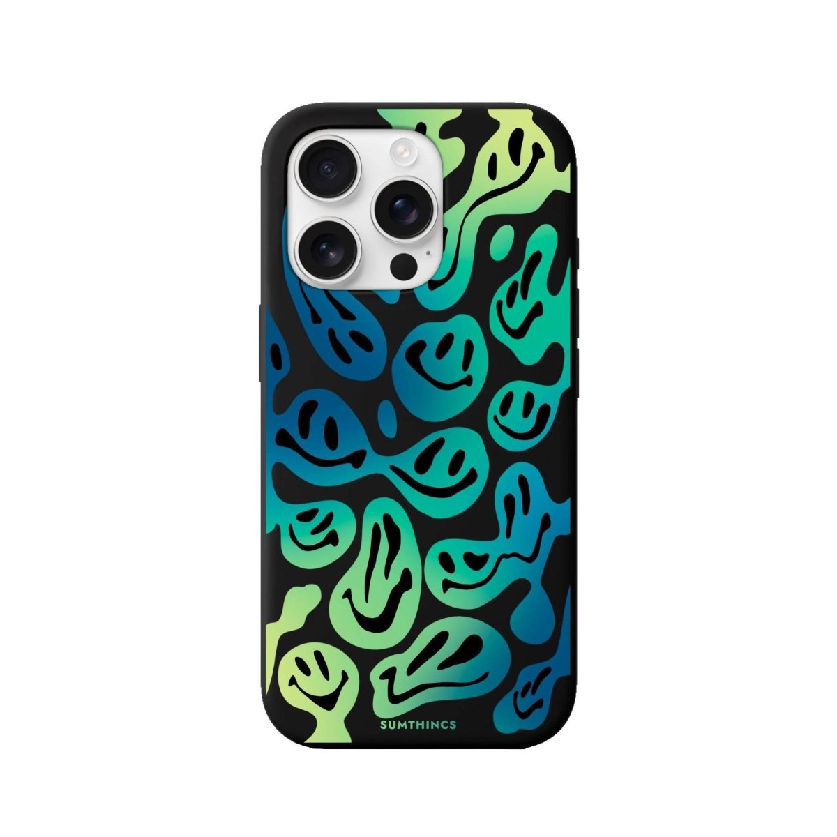 iPhone 16 Pro Smiley Premium Telefon Kılıfı Siyah - SUMTHINCS