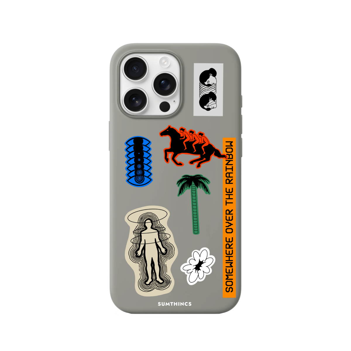 iPhone 16 Pro Somewhere Premium Telefon Kılıfı Gri - SUMTHINCS