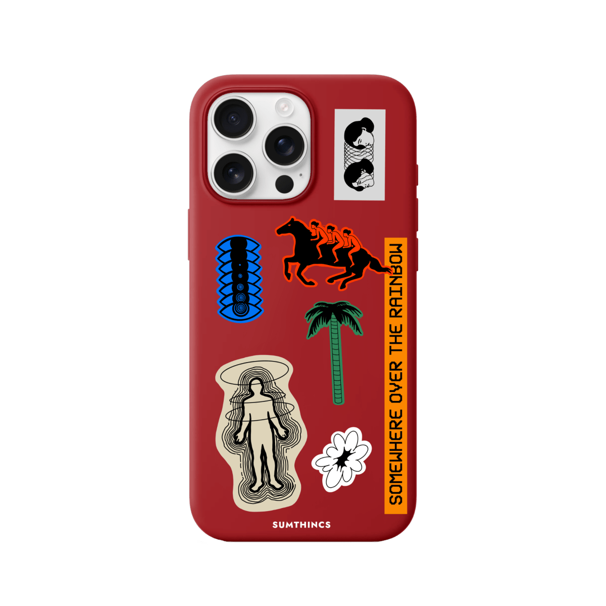 iPhone 16 Pro Somewhere Premium Telefon Kılıfı Kırmızı - SUMTHINCS