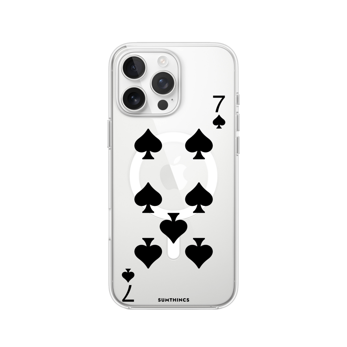 iPhone 16 Pro Spade7 Clear Magsafe Şeffaf Telefon Kılıfı - SUMTHINCS