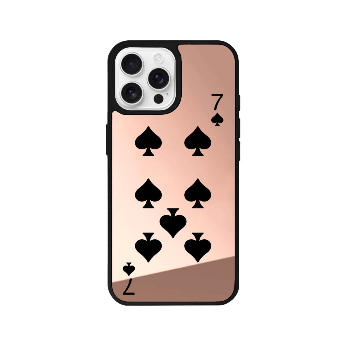iPhone 16 Pro Spade7 Mirror Aynalı Telefon Kılıfı Metalik Pembe - SUMTHINCS