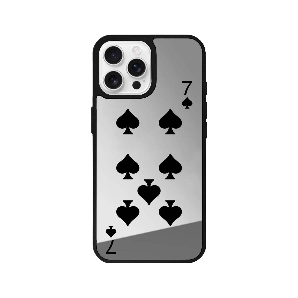 iPhone 16 Pro Spade7 Mirror Aynalı Telefon Kılıfı Gümüş - SUMTHINCS