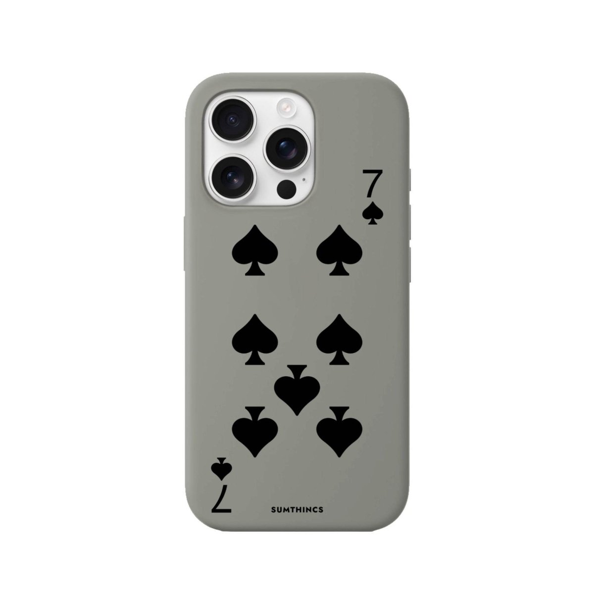 iPhone 16 Pro Spade7 Premium Telefon Kılıfı Gri - SUMTHINCS