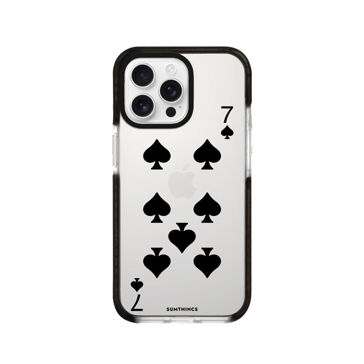 iPhone 16 Pro Spade7 Procase Şeffaf Telefon Kılıfı Siyah Şeffaf - SUMTHINCS