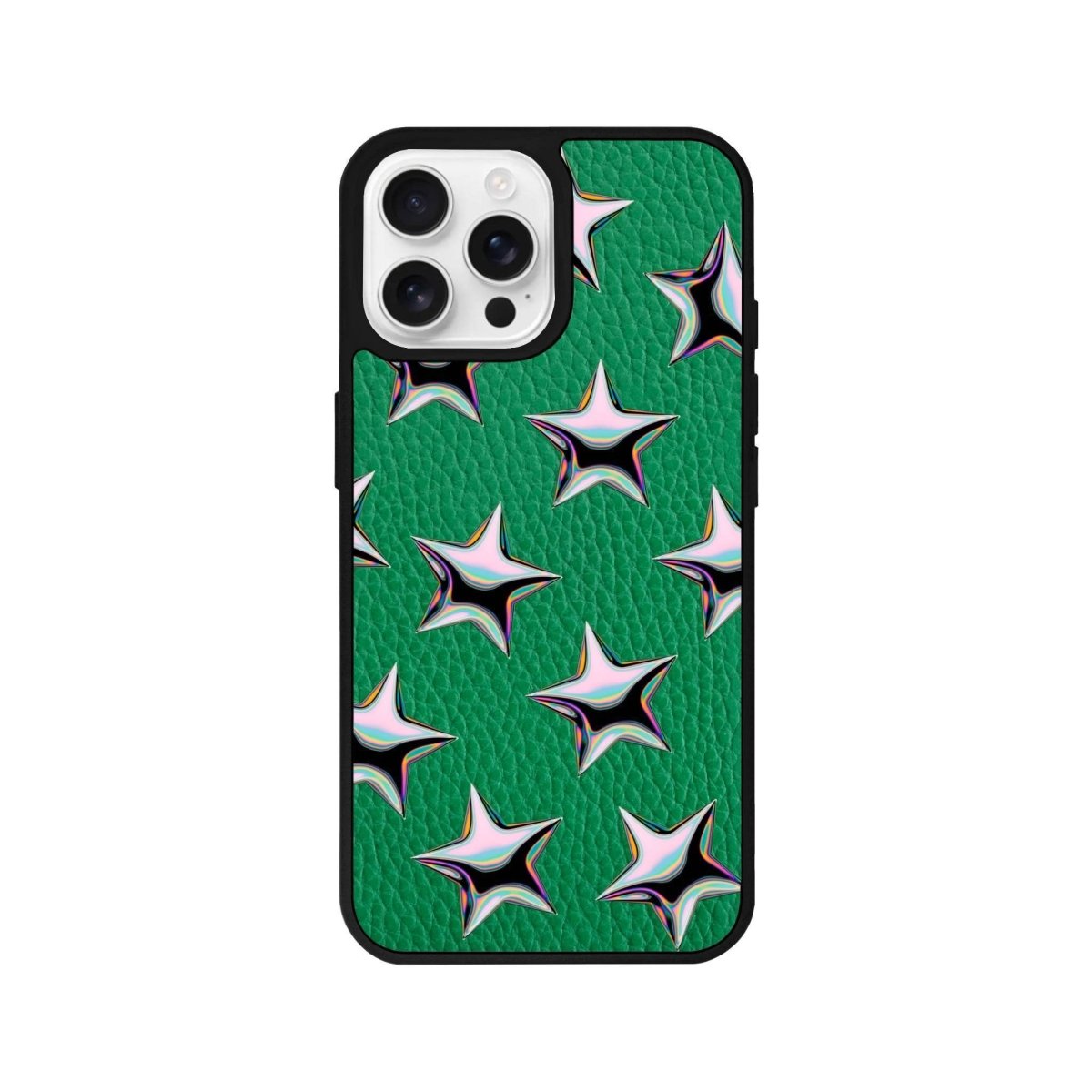 iPhone 16 Pro Stars Leather Vegan Deri Telefon Kılıfı - SUMTHINCS