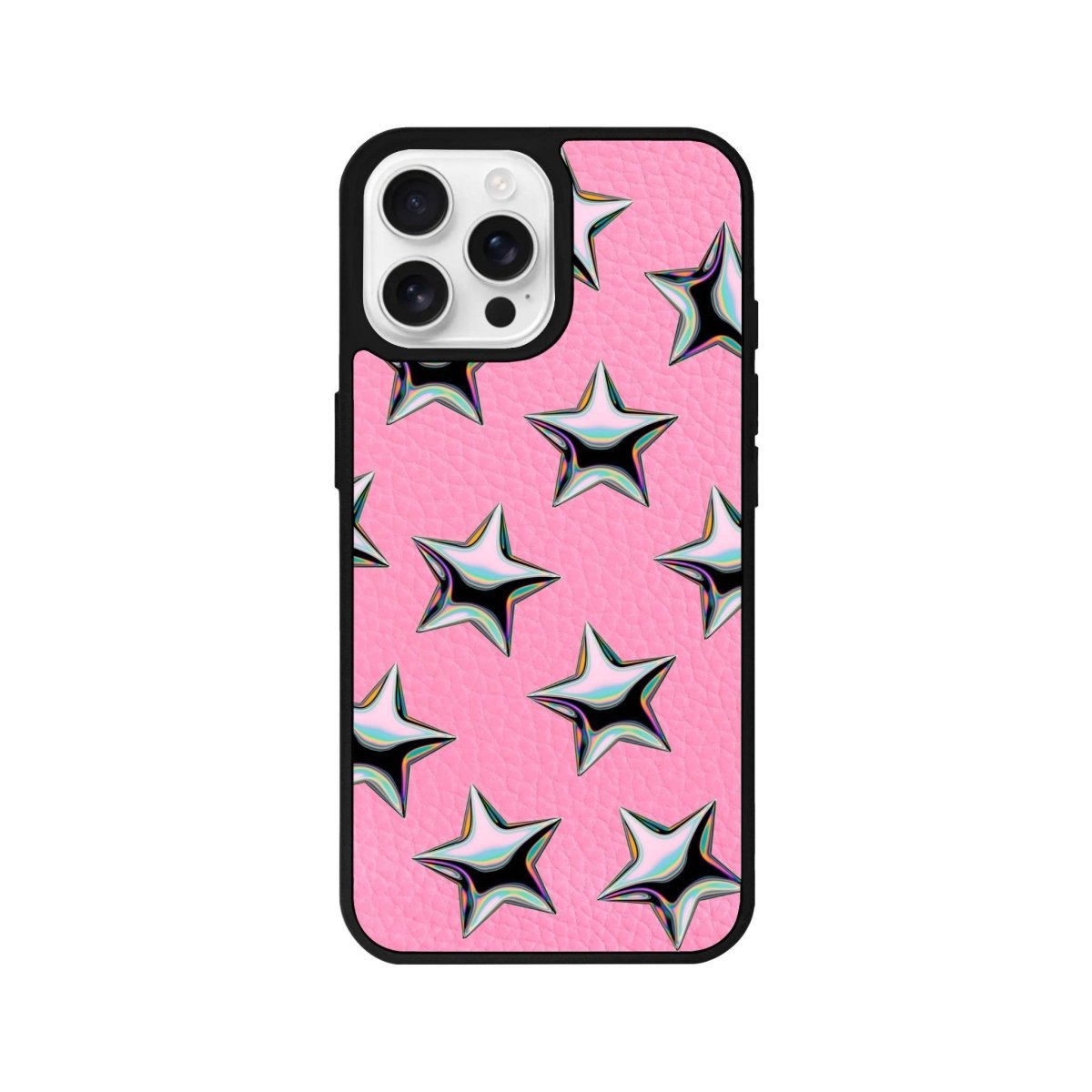 iPhone 16 Pro Stars Leather Vegan Deri Telefon Kılıfı - SUMTHINCS