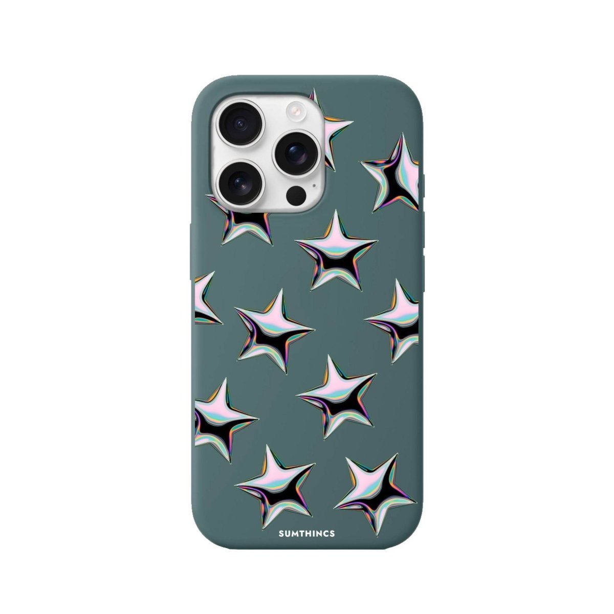 iPhone 16 Pro Stars Premium Telefon Kılıfı Kaktüs Yeşili - SUMTHINCS