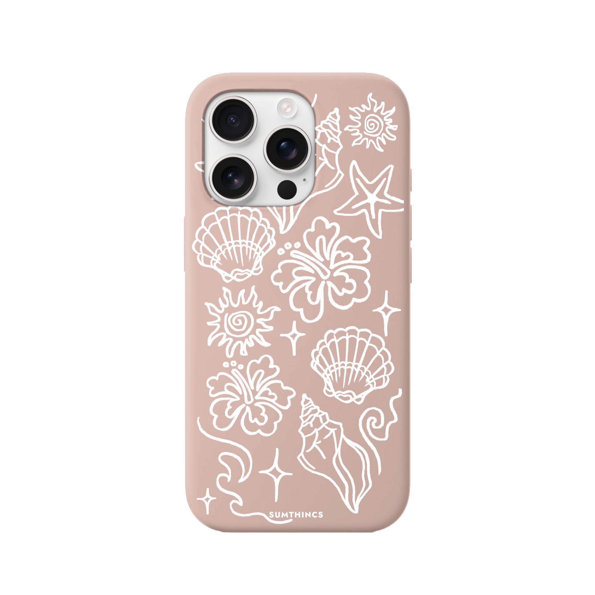 iPhone 16 Pro Summer Sketch Premium Telefon Kılıfı - SUMTHINCS