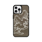 iPhone 16 Pro Tigers Leather Vegan Deri Telefon Kılıfı - SUMTHINCS
