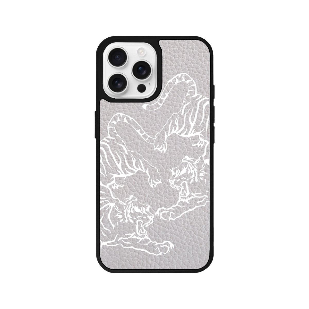 iPhone 16 Pro Tigers Leather Vegan Deri Telefon Kılıfı - SUMTHINCS
