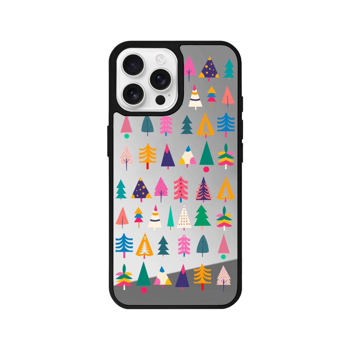 iPhone 16 Pro Tiny Forest Mirror Aynalı Telefon Kılıfı Gümüş - SUMTHINCS