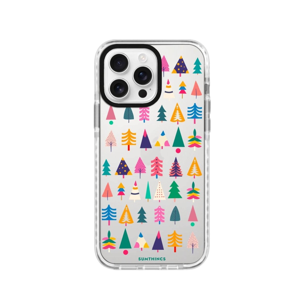 iPhone 16 Pro Tiny Forest Procase Şeffaf Telefon Kılıfı Beyaz Şeffaf - SUMTHINCS