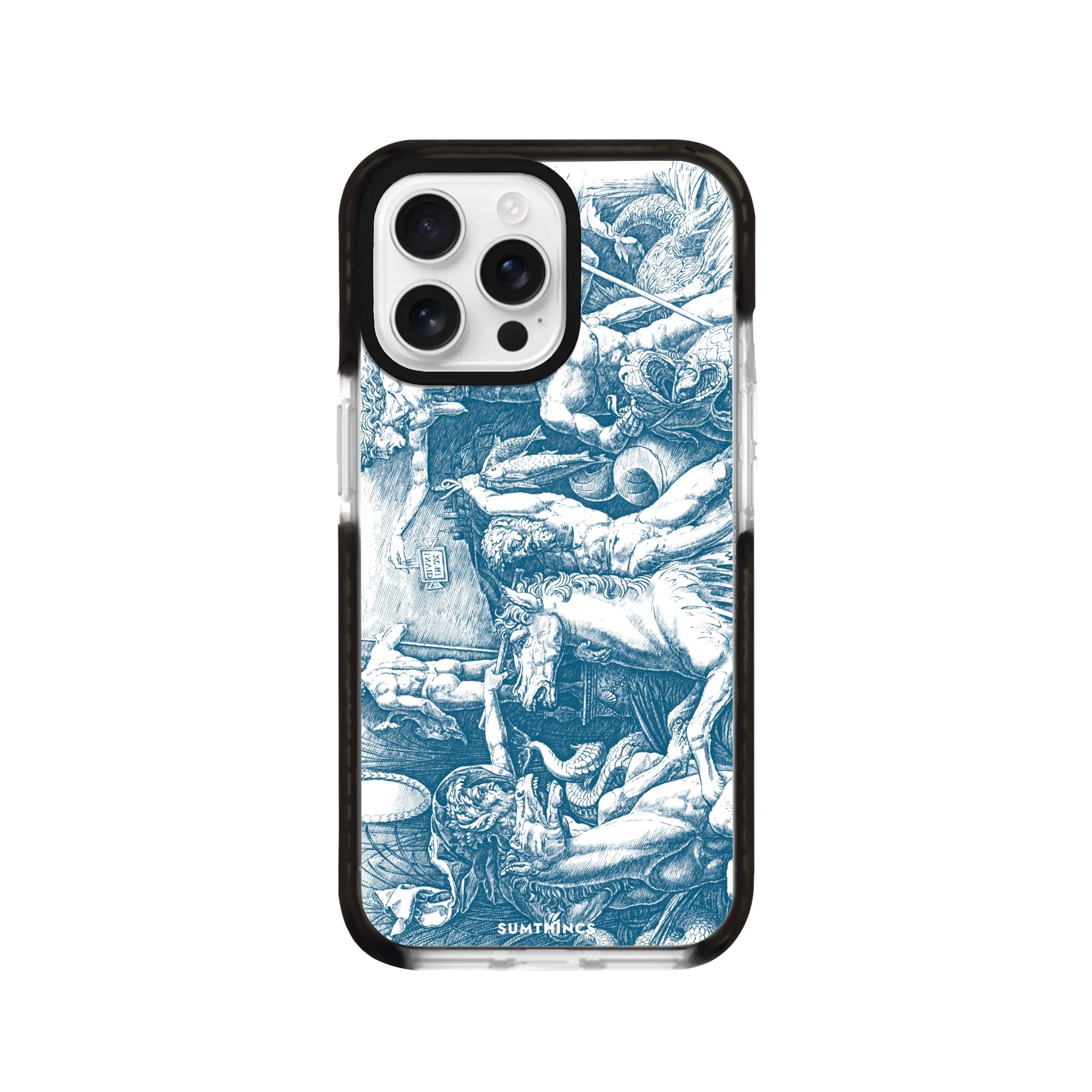 iPhone 16 Pro War of Sea Gods Procase Şeffaf Telefon Kılıfı Siyah Şeffaf - SUMTHINCS
