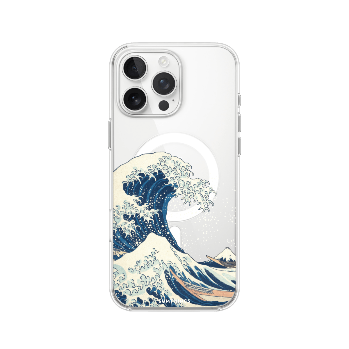 iPhone 16 Pro Waves Clear Magsafe Şeffaf Telefon Kılıfı - SUMTHINCS