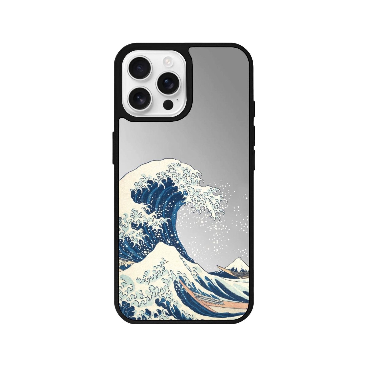 iPhone 16 Pro Waves Mirror Aynalı Telefon Kılıfı Gümüş - SUMTHINCS