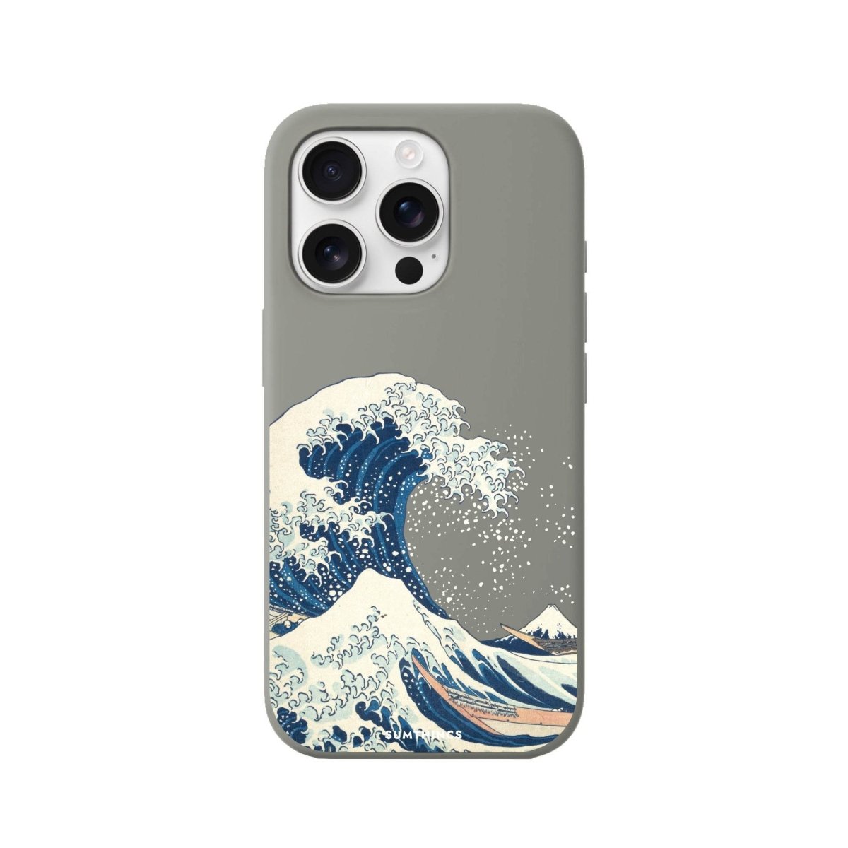 iPhone 16 Pro Waves Premium Telefon Kılıfı Gri - SUMTHINCS