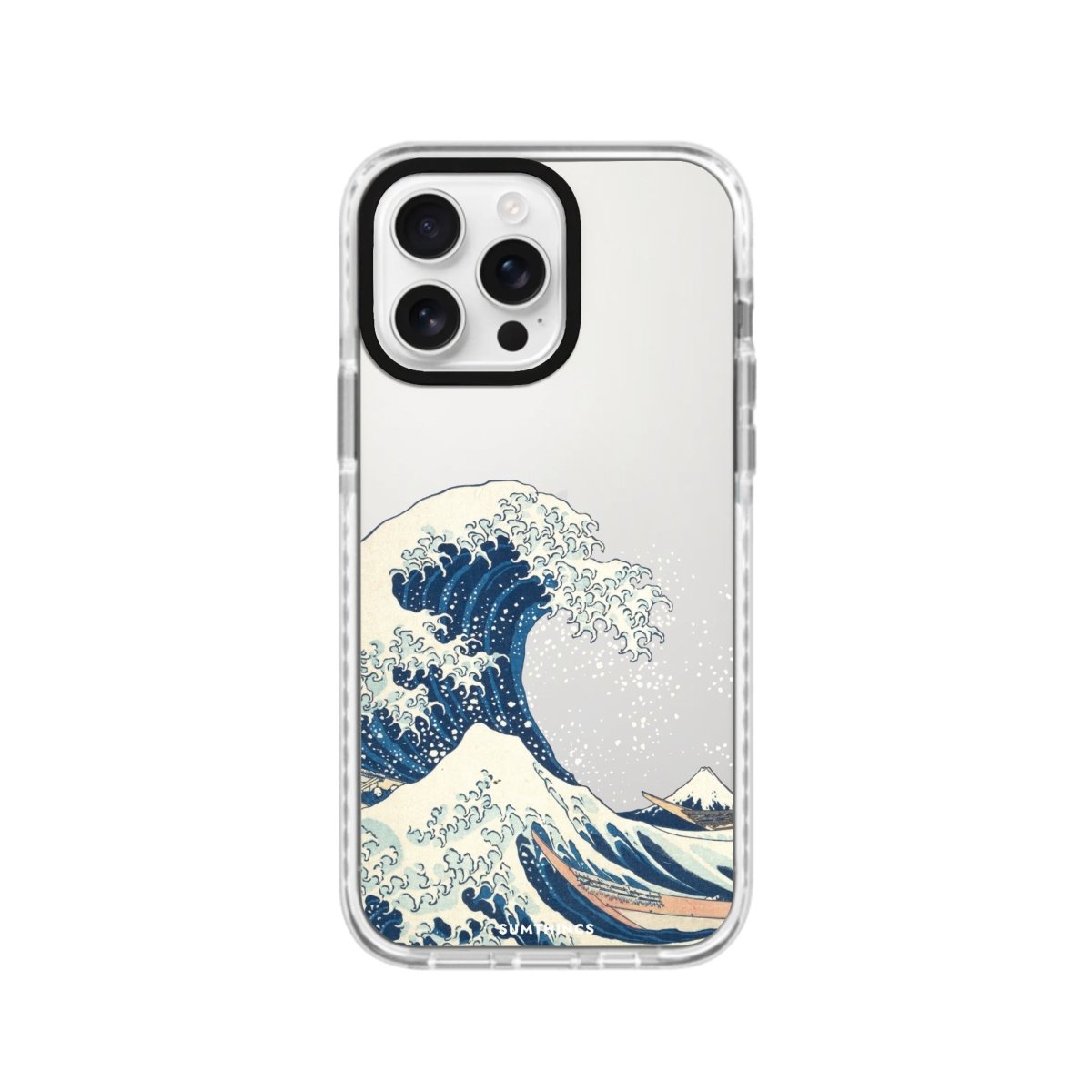 iPhone 16 Pro Waves Procase Şeffaf Telefon Kılıfı Beyaz Şeffaf - SUMTHINCS