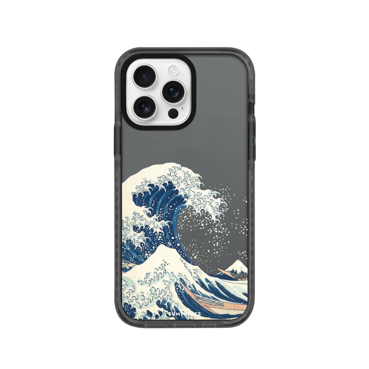 iPhone 16 Pro Waves Procase Şeffaf Telefon Kılıfı Antrasit - SUMTHINCS