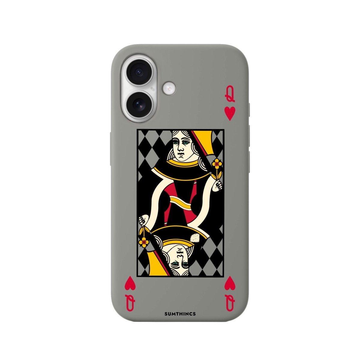 iPhone 16 Queen Premium Telefon Kılıfı Gri - SUMTHINCS