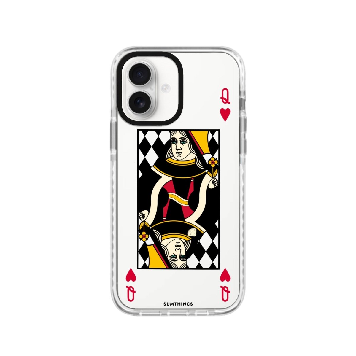 iPhone 16 Queen Procase Şeffaf Telefon Kılıfı Beyaz Şeffaf - SUMTHINCS