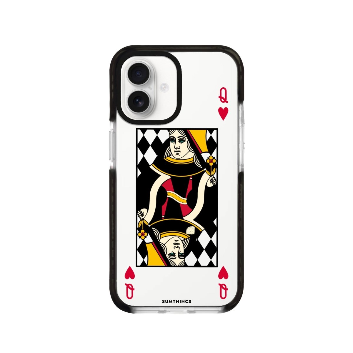 iPhone 16 Queen Procase Şeffaf Telefon Kılıfı Siyah Şeffaf - SUMTHINCS