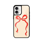 iPhone 16 Red Bow Glossy Cam Telefon Kılıfı - SUMTHINCS