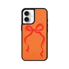 iPhone 16 Red Bow Leather Vegan Deri Telefon Kılıfı - SUMTHINCS