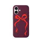iPhone 16 Red Bow Premium Telefon Kılıfı - SUMTHINCS