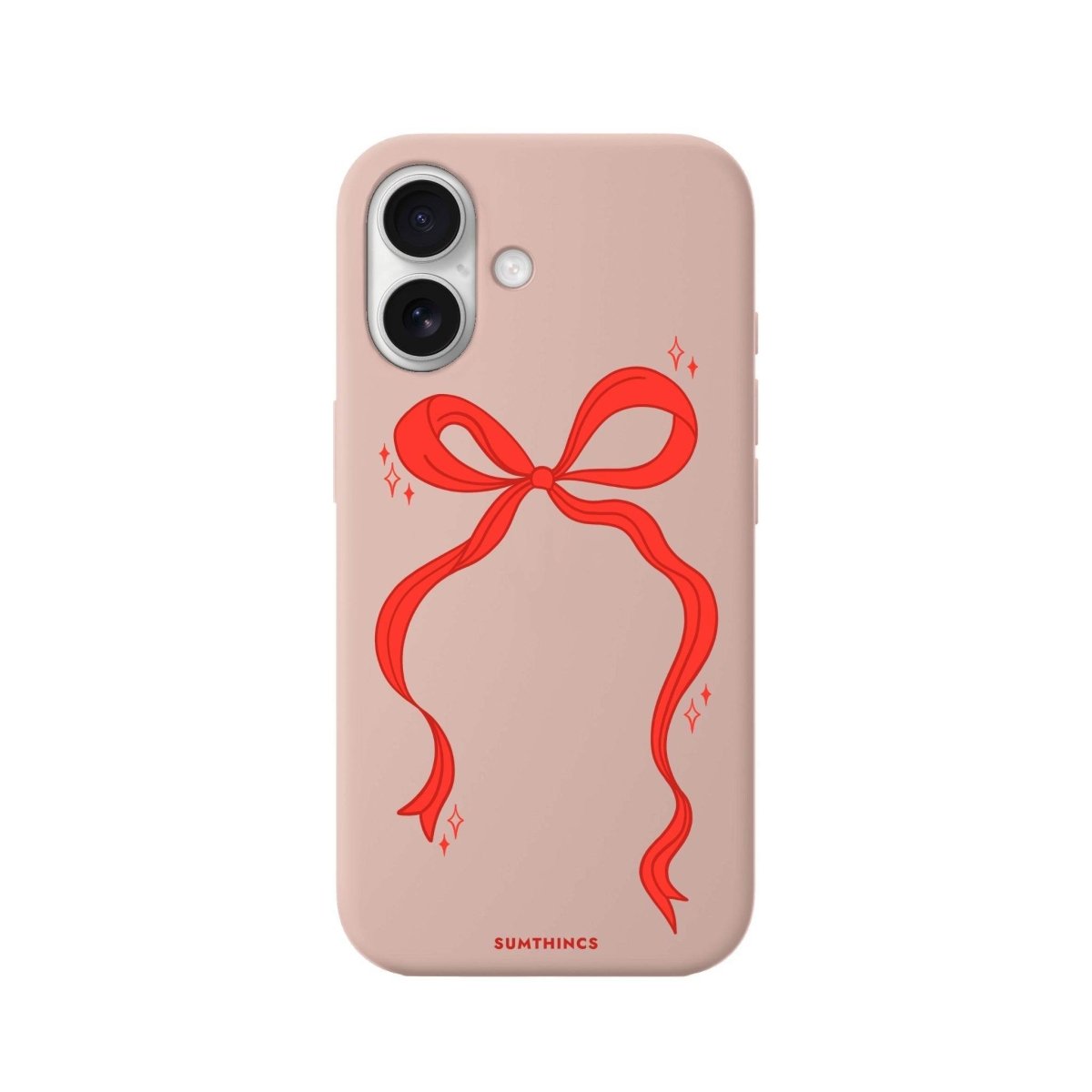 iPhone 16 Red Bow Premium Telefon Kılıfı - SUMTHINCS
