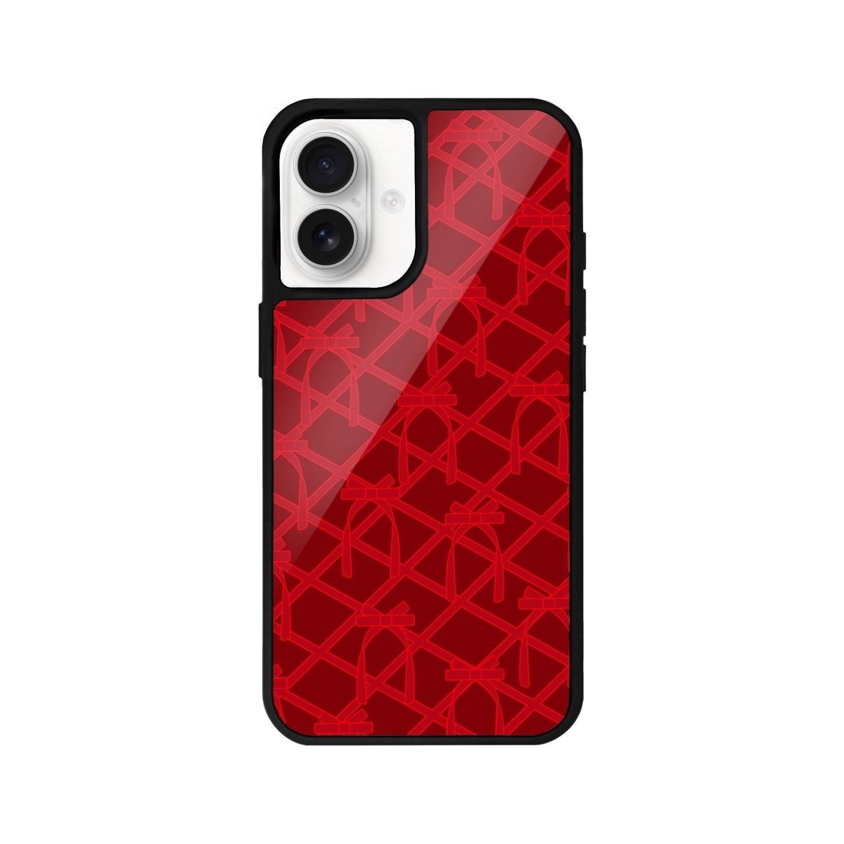 iPhone 16 Ribbon Grid Glossy Cam Telefon Kılıfı - SUMTHINCS