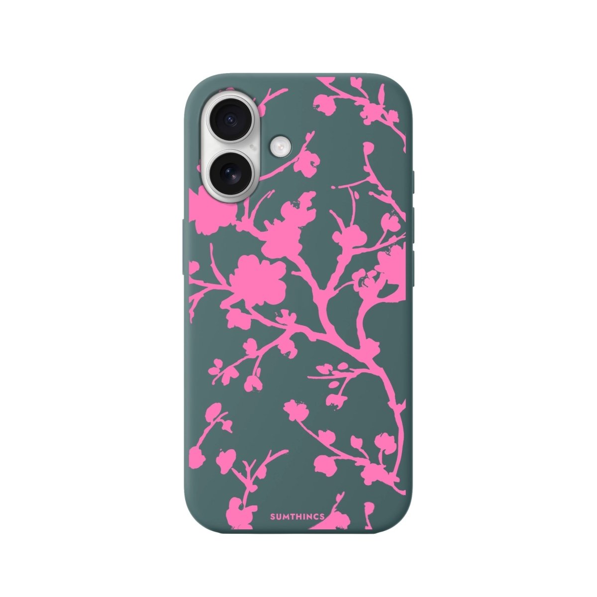 iPhone 16 Sakura Premium Telefon Kılıfı Kaktüs Yeşili - SUMTHINCS