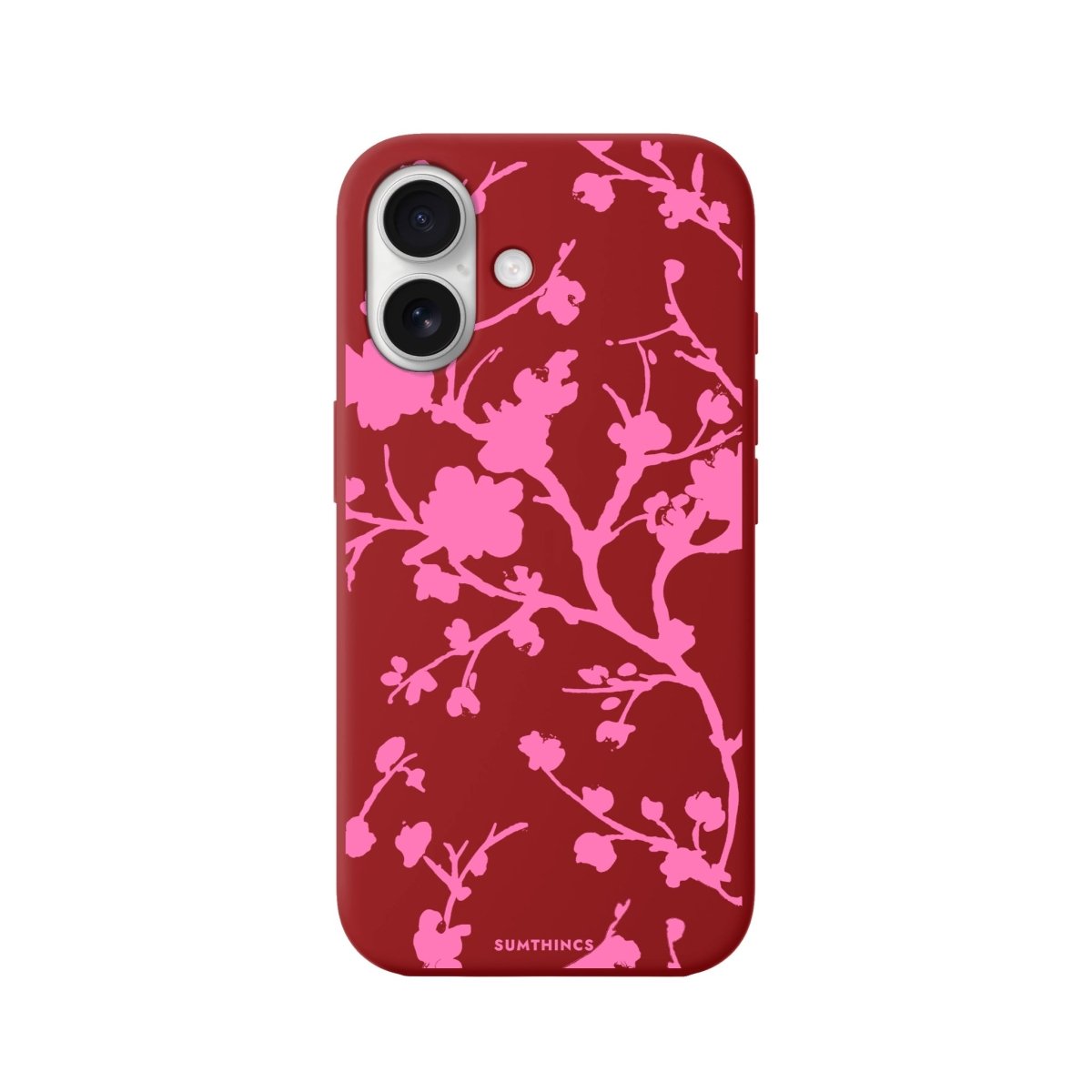 iPhone 16 Sakura Premium Telefon Kılıfı Kırmızı - SUMTHINCS