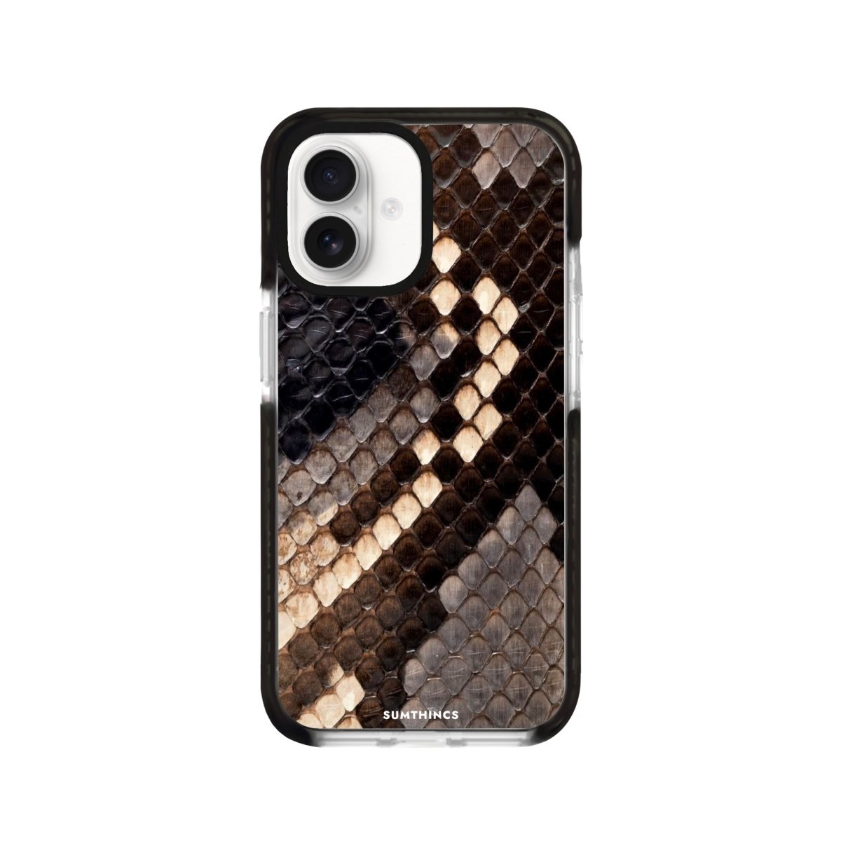 iPhone 16 Serpent Procase Şeffaf Telefon Kılıfı Siyah Şeffaf - SUMTHINCS