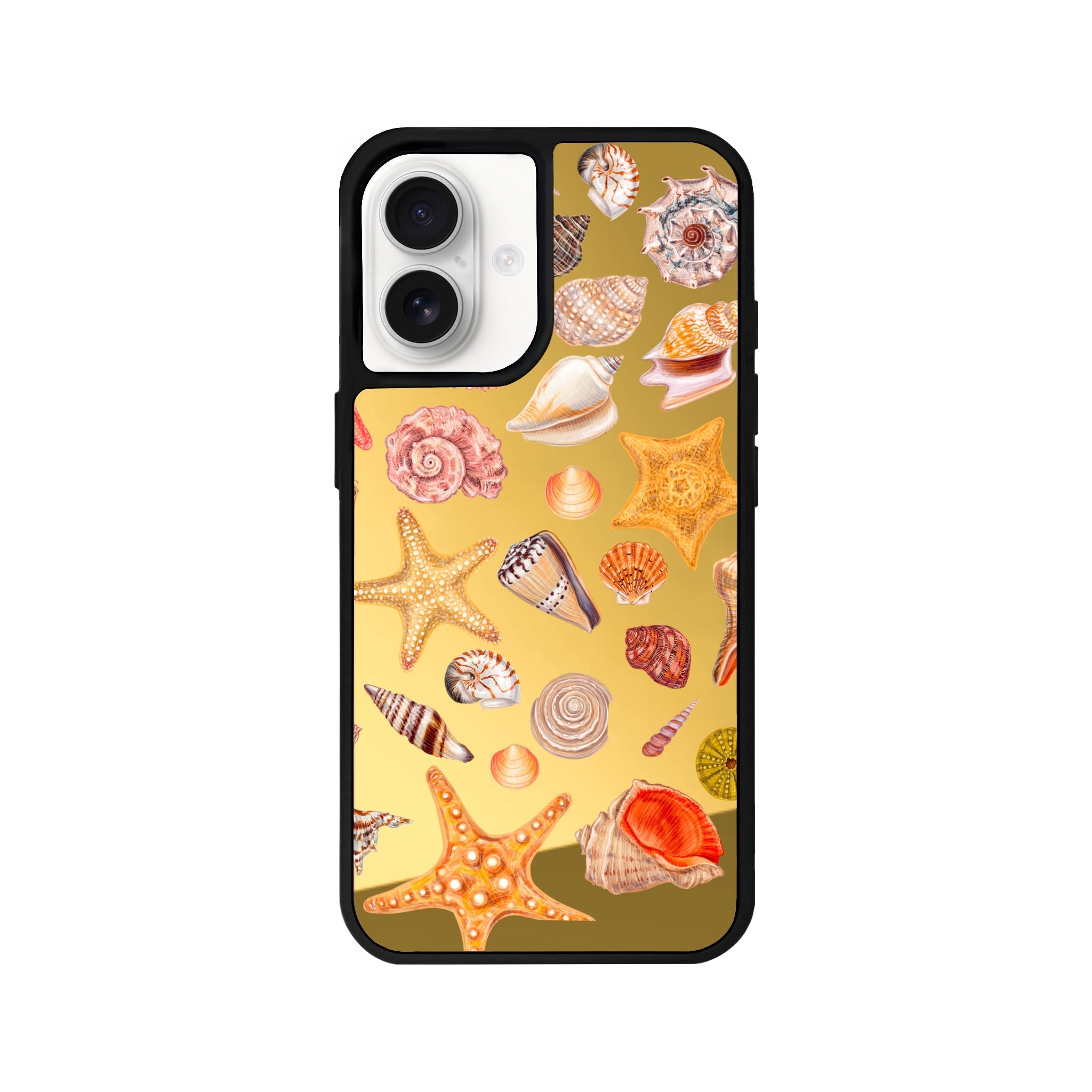 iPhone 16 Shells Mirror Aynalı Telefon Kılıfı Altın - SUMTHINCS