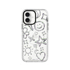 iPhone 16 Silver Doodles Magsafe Procase Şeffaf Telefon Kılıfı - SUMTHINCS