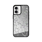 iPhone 16 Silver Doodles Mirror Aynalı Telefon Kılıfı - SUMTHINCS