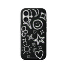 iPhone 16 Silver Doodles Premium Telefon Kılıfı - SUMTHINCS
